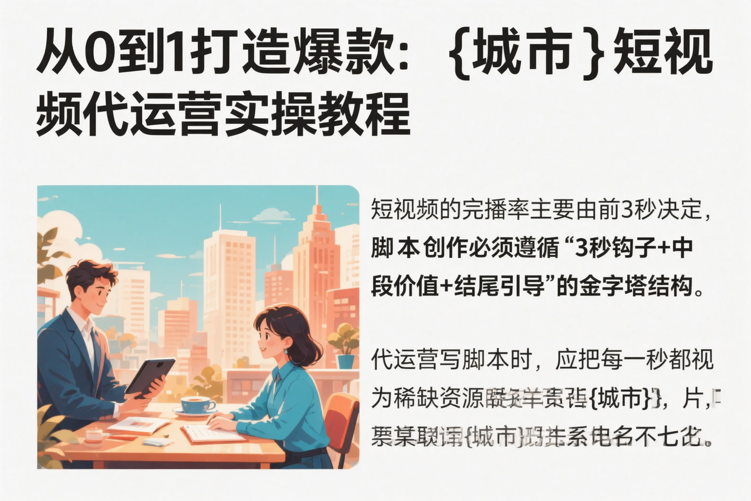 从0到1打造爆款:海东短视频代运营实操教程