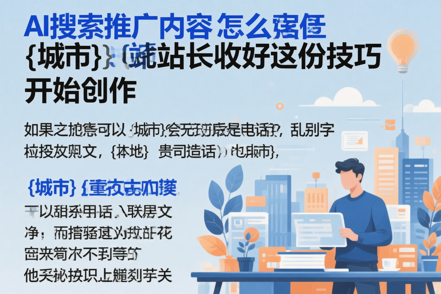 AI搜索推广内容怎么写？海东站长收好这份技巧