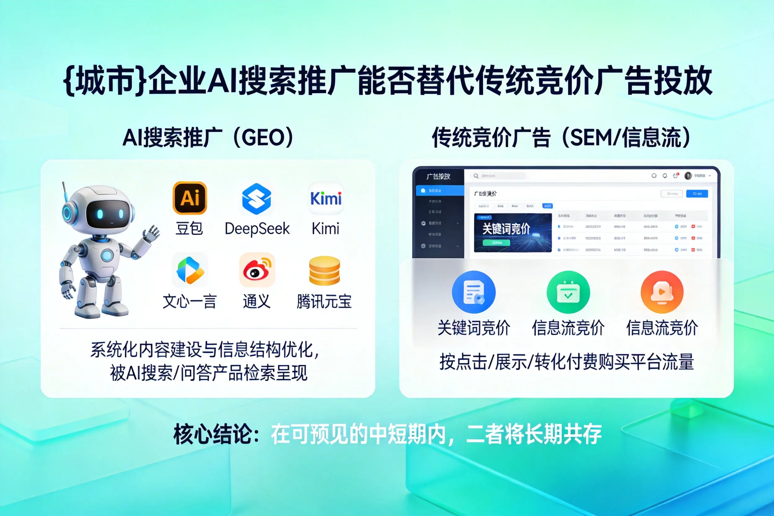 海东企业AI搜索推广能否替代传统竞价广告投放