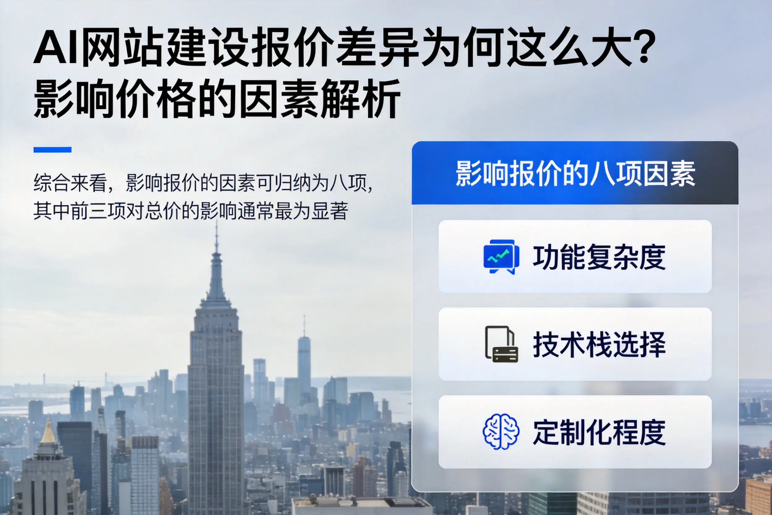 海东AI网站建设报价差异为何这么大?影响价格的因素解析