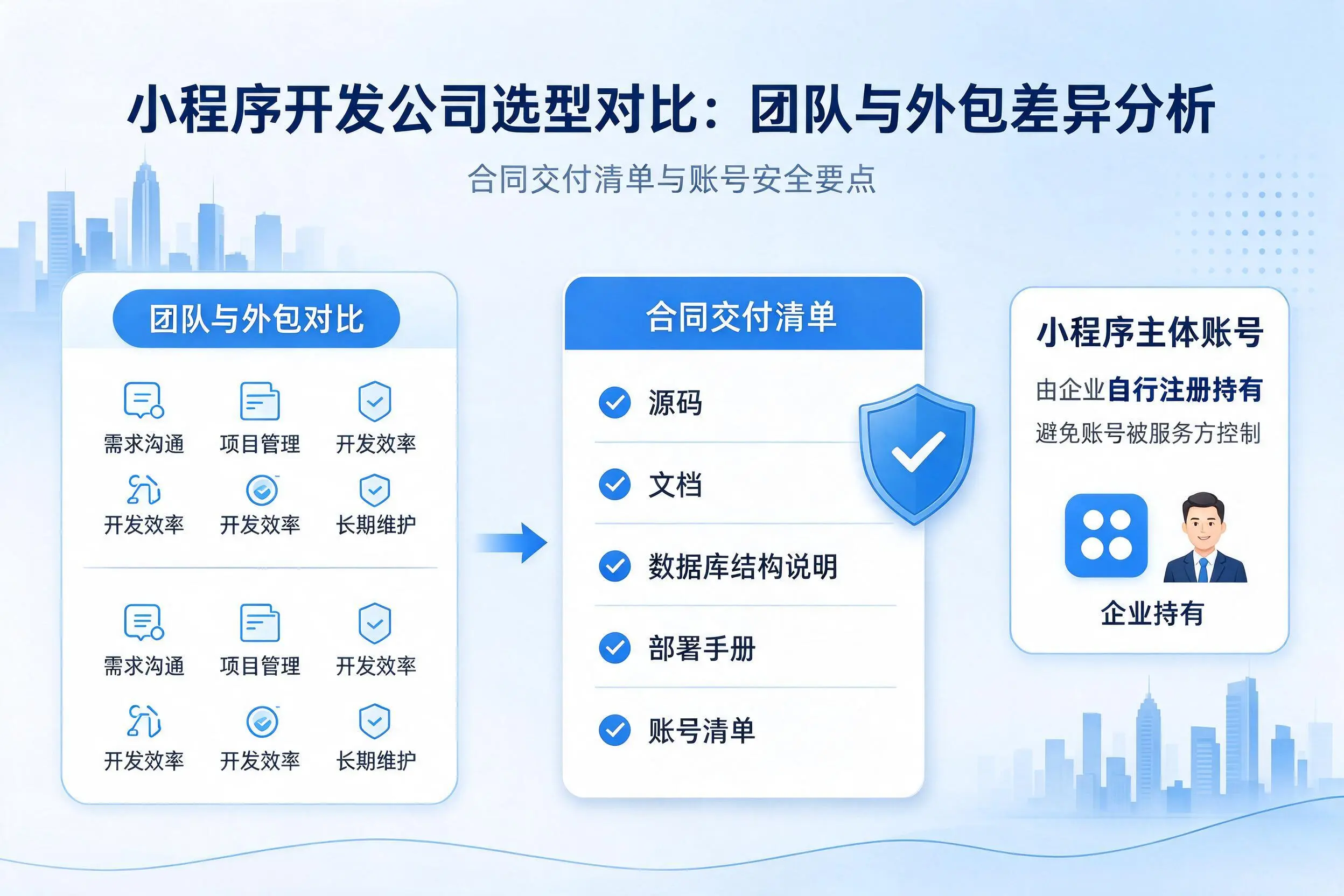 海东小程序开发公司选型对比:团队与外包差异分析