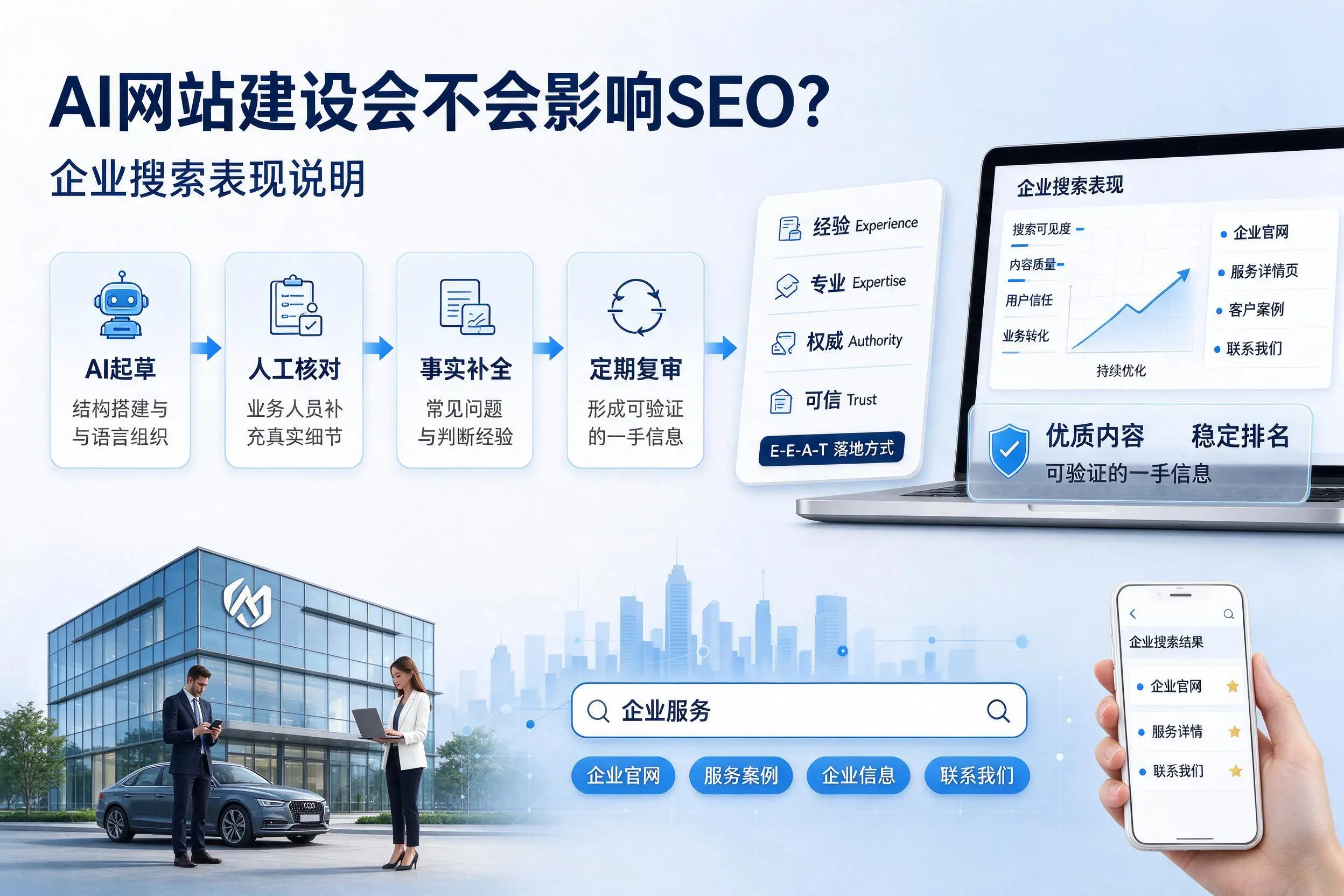 AI网站建设会不会影响SEO?海东企业搜索表现说明