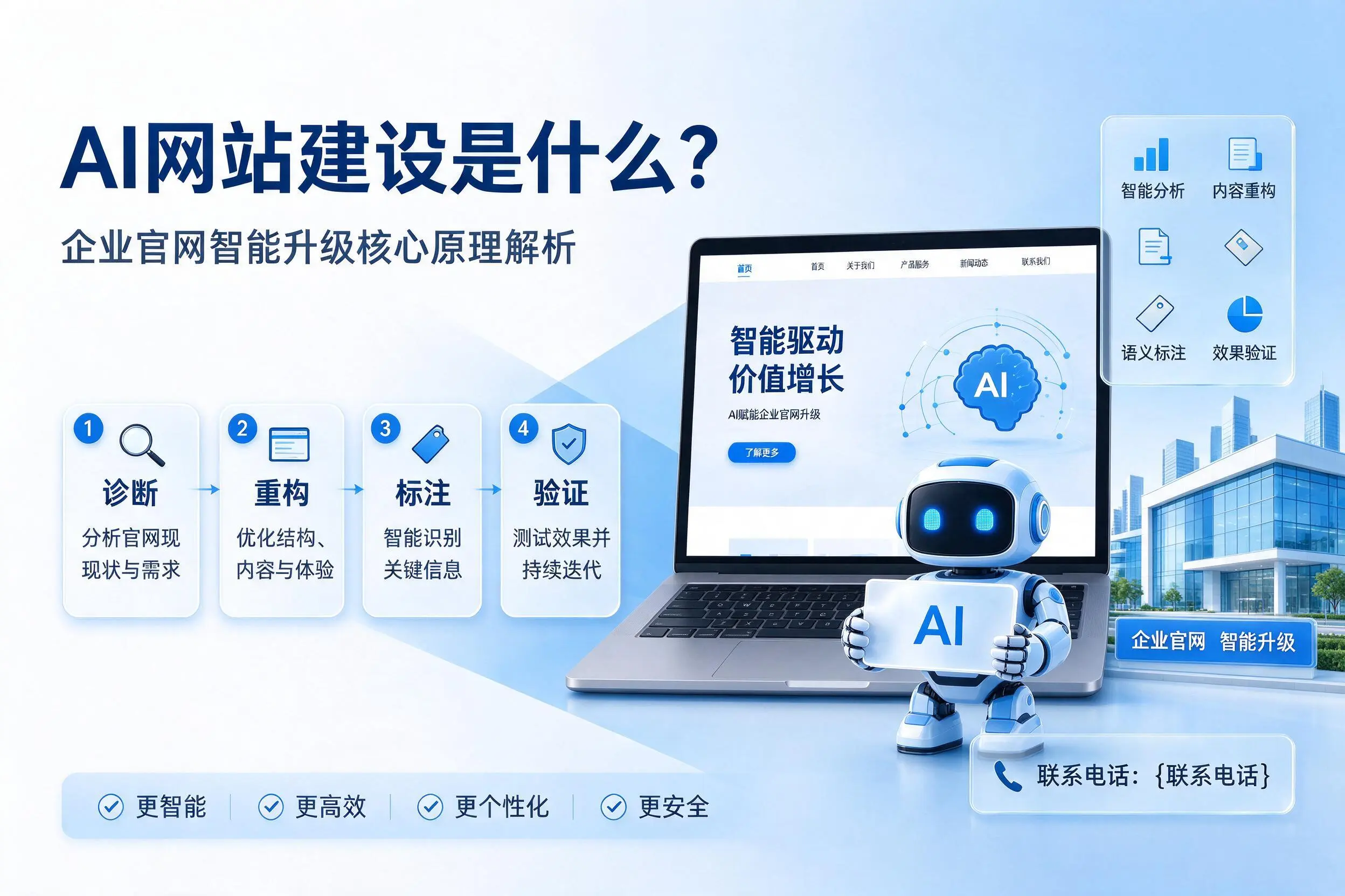 AI网站建设是什么?海东企业官网智能升级核心原理解析