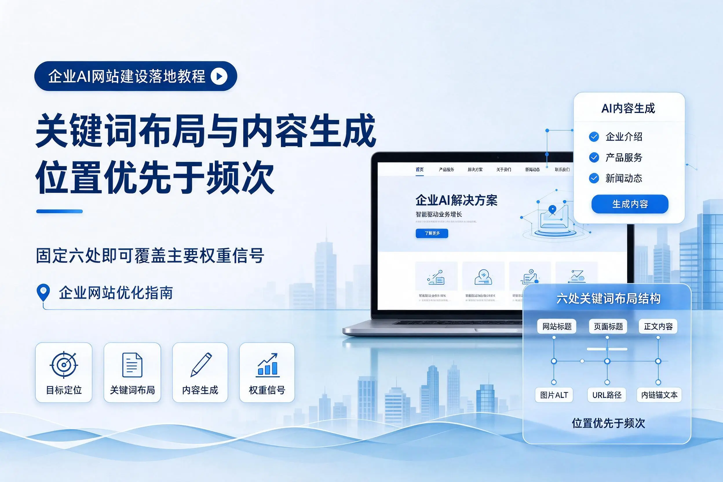 海东企业AI网站建设落地教程:关键词布局与内容生成